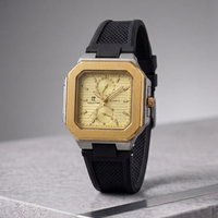 Premium Men's Sports Watch Rubber Strap, Durable Polycarbonate Case, and Precision Quartz Movement