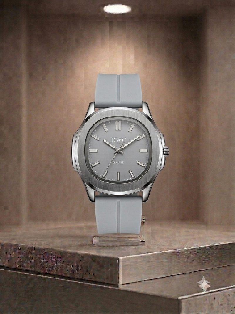 Patik Philippe Style Nautilus – Signature Black Dial & Integrated Matte Strap with Megnat Lock