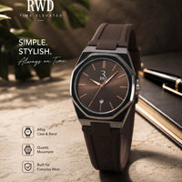 High Quality Silicone Strap Watch with Date