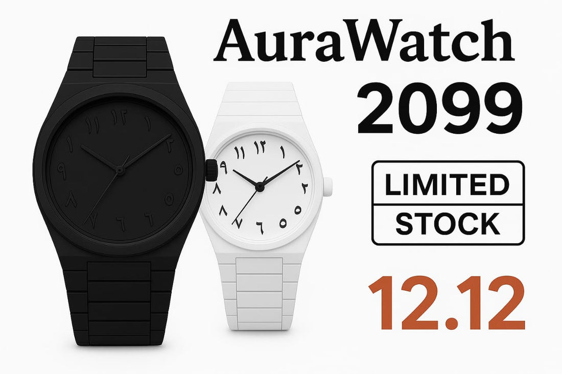 Pack Of 2 Arabic Aura Watches Fiber Chain (44 Gram)