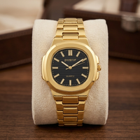 Elegance Luxury Watch – Silver Stainless Steel with Horizontally Embossed Dial