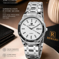 Executive Series: Premium Octagonal Quartz Watch – With Date Stone Embossed Edition