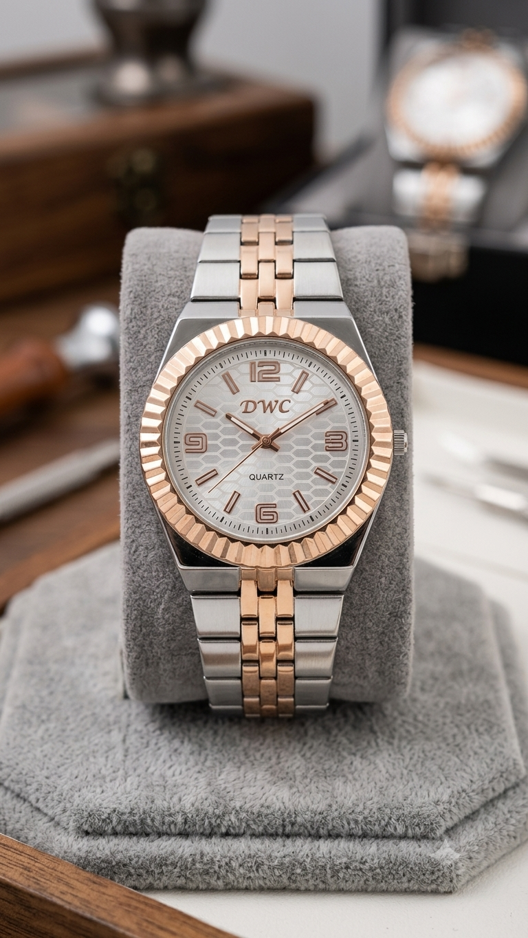 High Quality Rolex Style Watch Trendy Article In Steel Chain