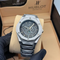 Hublot Diamond Cut Skeleton Men's Watch (Mafia Model):