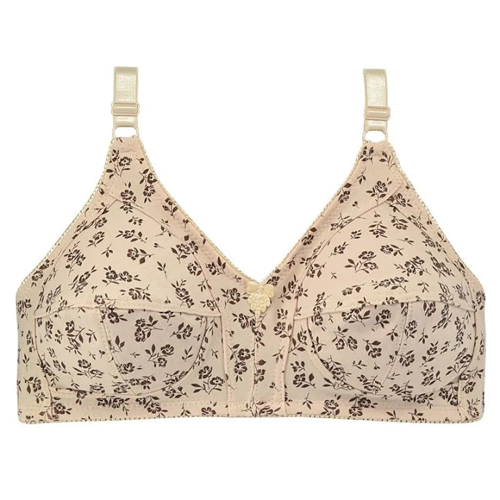 Printed Cotton Jersey Bra for Women