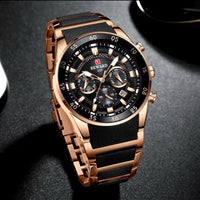 Original Reward Watch Premium Quality Stainless Steel Working Chronographs 3 ATM WATERPROOF