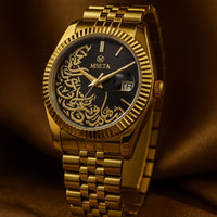 Mseta Arabic Dail Stainless Steel Premium Quality Rolex Style Watch