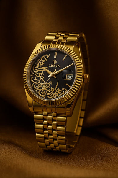 Mseta Arabic Dail Stainless Steel Premium Quality Rolex Style Watch