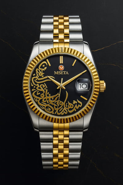 Mseta Arabic Dail Stainless Steel Premium Quality Rolex Style Watch