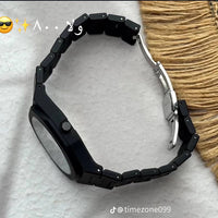 Black Arabic Aura Black Watch – Black Tiger & Black Marble Design Fiber Chain(44 Gram)