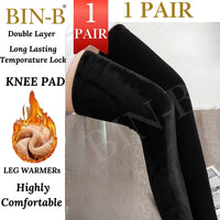 Woolen Thermal Leg Warmers – Unisex Winter Knee High Sleeves 1