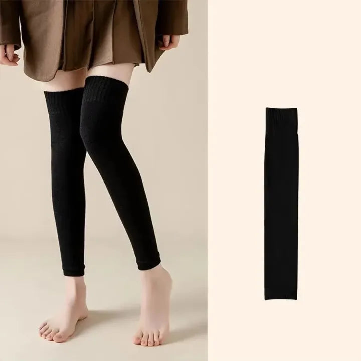 Woolen Thermal Leg Warmers – Unisex Winter Knee High Sleeves 1
