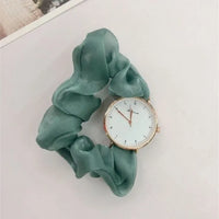 Korean Style Scrunchie Watch for Women