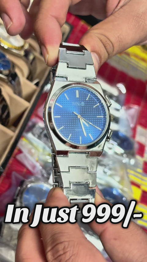 Luxury Stainless Steel Quartz Watch for Men