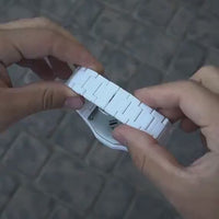 White Arabic Aura Watch for Men Fiber Chain (44 Gram)