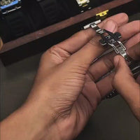 Hublot Diamond Cut Skeleton Men's Watch (Mafia Model):