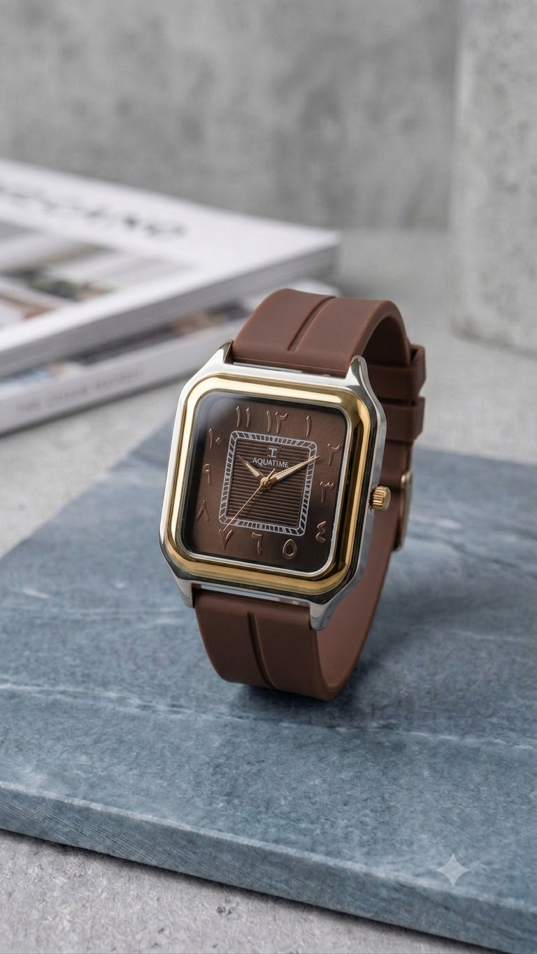 Royal Monochrome | Modern Arabic Numeral Timepiece