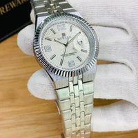 BIN-B Reward Honeycomb Luxury Chronometer Watch – Premium Stainless Steel with Date