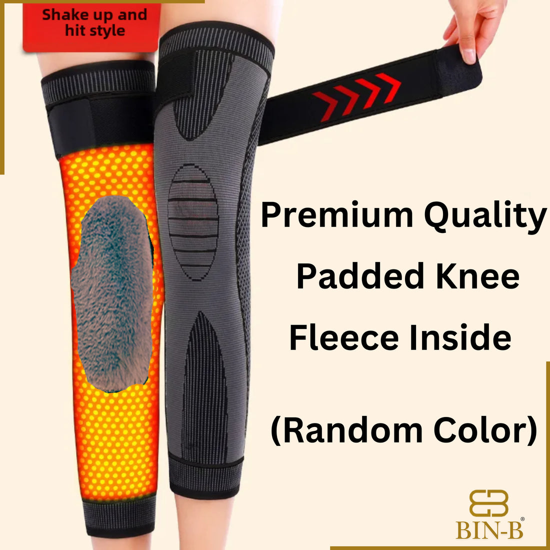 1 Pair Thermal Leg Warmers – Unisex Winter Knee High Sleeves