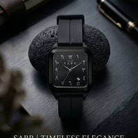 Royal Monochrome In Date | Modern Arabic Numeral Timepiece With Date